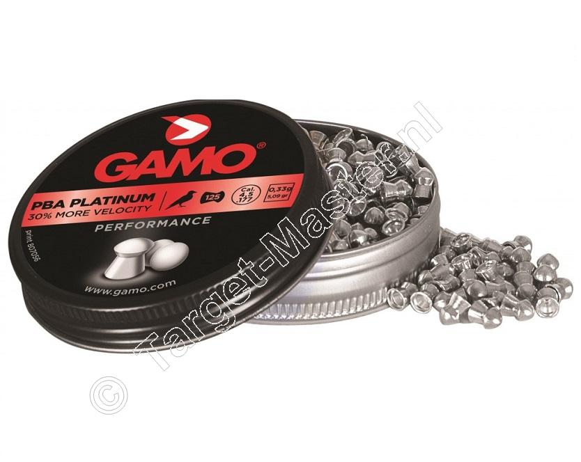 Gamo PBA Platinum 4.50mm Airgun Pellets tin of 125